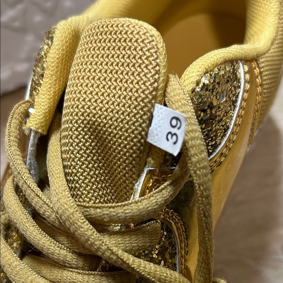 Gold and Yellow Sneakers - Picture 6 of 9